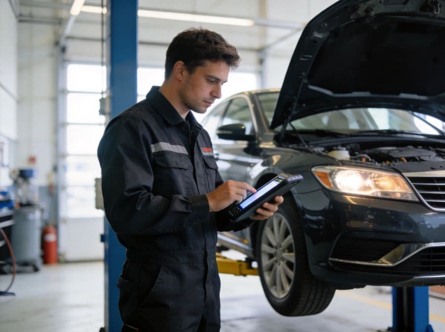 Delaware auto repair technicians at work