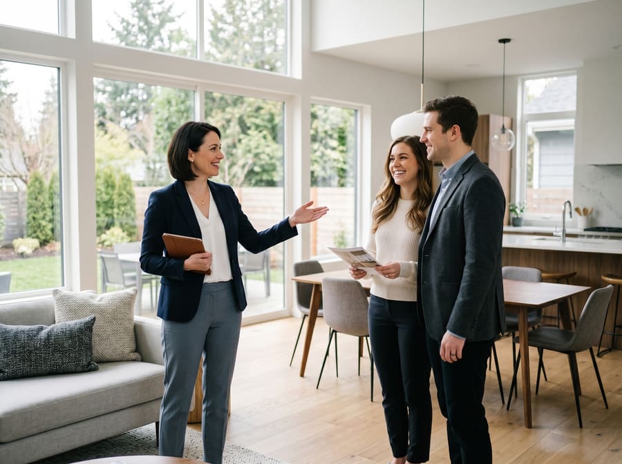 real estate agents at work